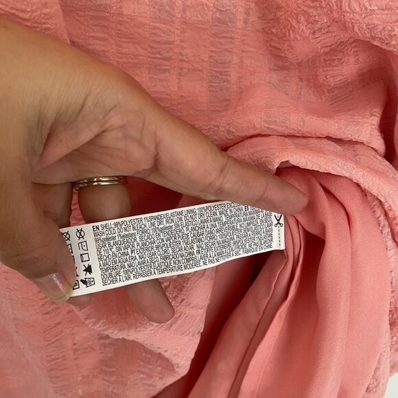 Forever21 Plus Pink Puff Sleeve Sweetheart Neck Midi Dress Size 0X - Picture 3 of 4